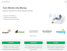 Tablet Screenshot of lexalytics.com